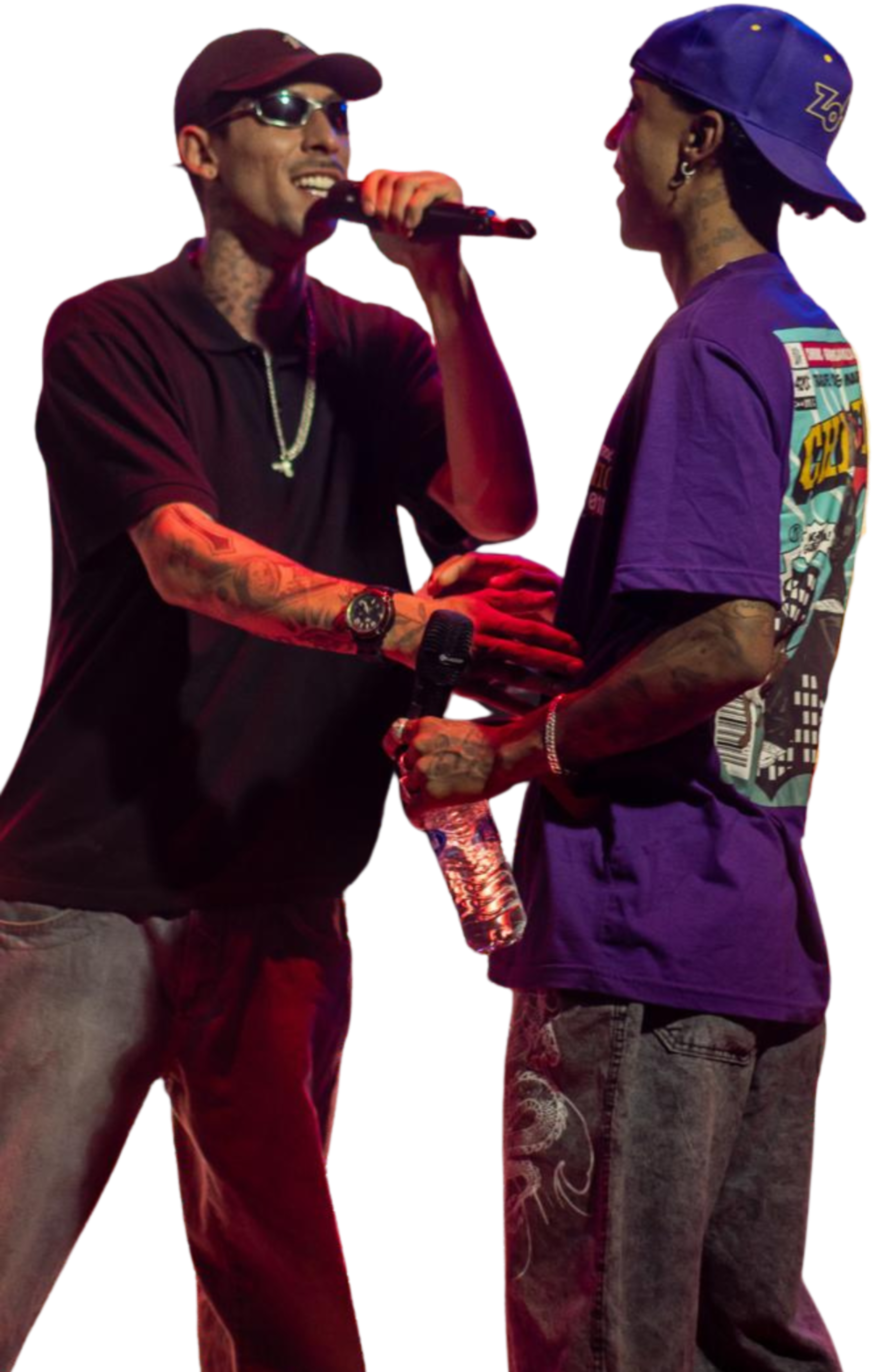 Galera da quebrada no estúdio TENAZ